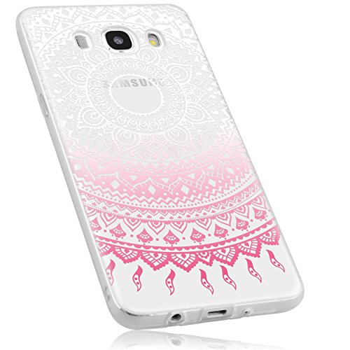 Book's Cover ofmumbi Schutzhülle Samsung Galaxy J5 2016 Hülle im Mandala Design in transparent rosa