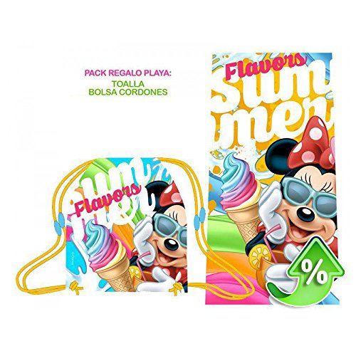 Preisvergleich Produktbild Minnie Geschenkset Sommer Handtuch Klein Baumwolle und Gymbag Mouse