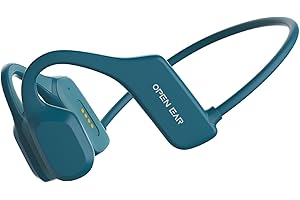 XMENHA Knochenschall Kopfhörer kabellos Bluetooth Bone Conduction Headphones Open Ear Kopfhörer Bluetooth Sport Wasserdicht Wireless Kopfhörer Knochenschall Bluetooth beim Joggen Laufen Radfahren Gym Grün