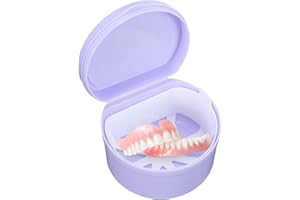 Ungfu Mall Plastic Dental Denture Mouthguards Storage Container Case Box Orthodontic (Violet)