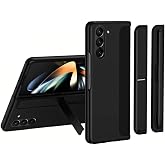CoverZone Z Fold 7 ile Uyumlu &Ccedil;ok Fonksiyonlu Sert Plastik Telefon Kılıfı, İster Standlı İster Kalemlik B&ouml;lmeli Stand Olarak 