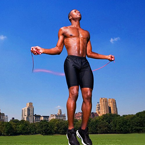 Ancheer Springseil, Speed Rope Hüpfseil mit Zähler für Fitnesstraining Sport Übungen 2,8M - 7