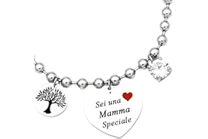 dalcuore Bracciale Amicizia, Ipoallergenico, Idee Regalo Donna Compleanno Amica Migliore Braccialetto Frasi Speciali per Amiche con Originale Confezione da regalare X Ragazza