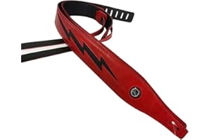 YUEKO Cool Lightning Pattern/Flame Correa para guitarra eléctrica/bajo