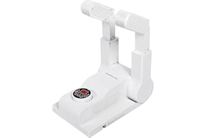 FORLIM Secador de zapatos, calentador de pies eléctrico, secador de guantes, con soporte de secado ajustable a 180°, conectores de secado telescópicos, diseño plegable, secado rápido