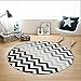 Produktbild GZ Home Möbel-Teppich, modern, minimalistisch, rund, Teppich/Wohnzimmer, Couchtisch, Schlafzimmer, Kinder-Nachttischdecke, Computerstuhl, Yoga-Matten, Diameter 120cm, 1#