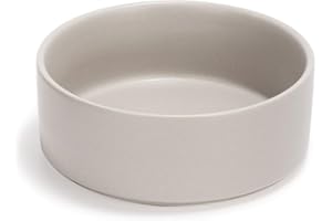 SPUNKYJUNKY Keramik Hundenapf Fressnapf Futternapf Katzennapf Napf für Katzen und Hunde (400ml, Grau)