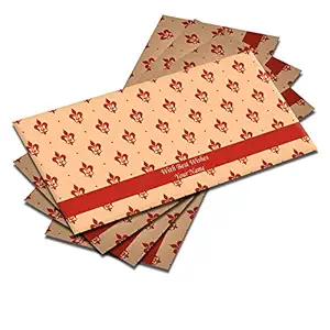 Brown Cloud Customized Exclusive Shagun/Money/Gift Envelope/Cover/Lifafa for Kids/Gift/Festival with Personalized Text Message/Name/Photo (Pack of 10)