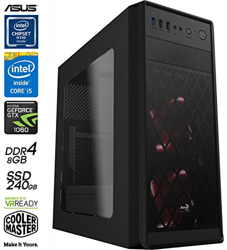 SNOGARD GAMER PC | i5-7500 | 8GB DDR4 | 240GB SSD | 3GB GTX1060 HDMI/DVI/VGA mit DirectX12 Technology | Entry-Gaming / Multimedia | Gamer PC | Gaming Computer | Desktop PC | Gamer Rechner