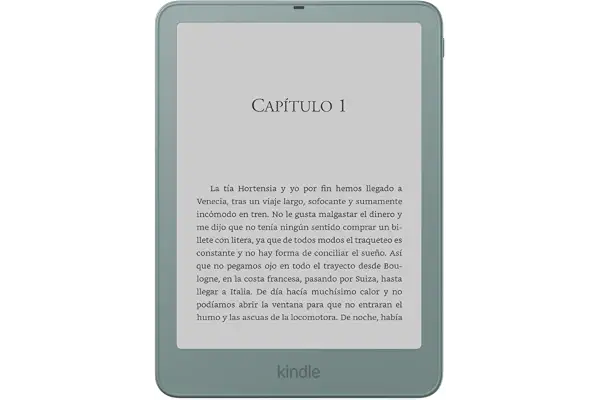 Amazon Kindle Paperwhite Signature Edition (última generación): más fino, con nuevo diseño de aluminio, pantalla de 7" y luz frontal autorregulable | 32 GB | Sin publicidad | Verde agua