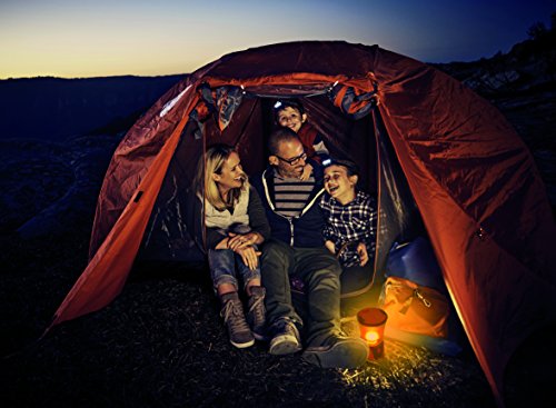 Varta 3 Watt LED Outdoor Sports Comfort Lantern 3D Leuchte Lampe, spritzwassergeschützt, mit 10 Watt bernsteinfarbener LED für weniger Insekten - 8