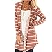 Produktbild Sannysis Damen Herbst Winter Cardigan Lange Ärmel Pullover Frauen Langarm Streifen Druck Shirts Mode Lange Mantel Bluse