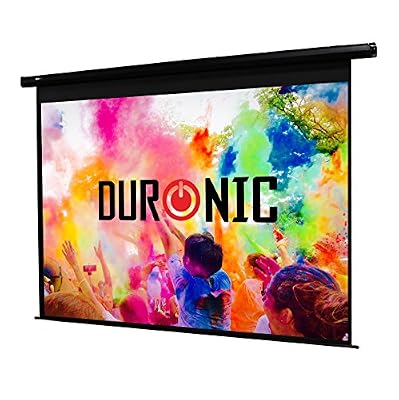 Duronic EPS119 /169 Ecran de projection électrique 119 pouces 16:9 / 264 x 147 cm - Fixation mur ou plafond - 4K Full HD 3D