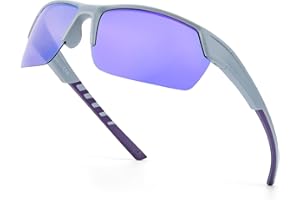 LVIOE Sport Sunglasses Polarised for Women, Wrap-Around Design with UV400 Protection for Running, Cycling, Hiking