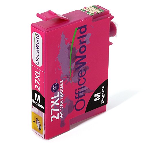 OfficeWorld Kompatible Patronen Ersatz für T27XL Tintenpatronen (2 Schwarz, 1 Cyan, 1 Magenta, 1 Gelb) Hohe Kapazität für WorkForce WF-3620DWF WF-7610DWF WF-3640DTWF WF-7110DTW WF-7620DTWF, Packung mit 5 - 4