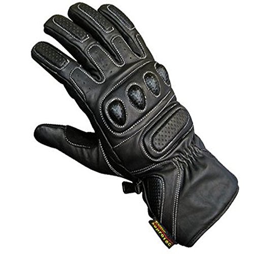 Juicy Trendz Heavy Duty moto de la motocicleta guantes de cuero piel de vaca Colección impermeable