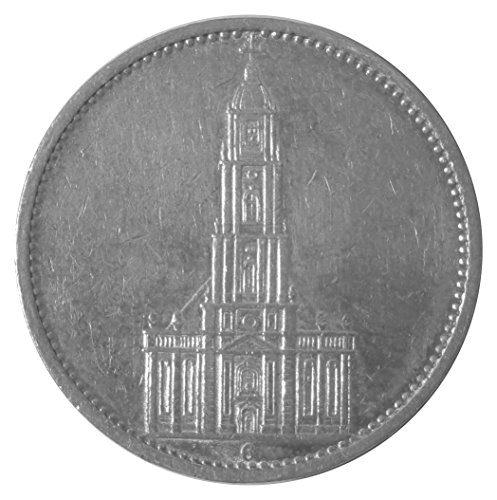 Preisvergleich Produktbild 5 Mark Silber Garnisonskirche 1934 Karlsruhe