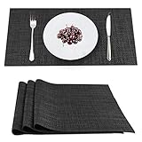 teller untersetzer gold 【4 Qualität material Eco Platzset 】Das Platzset besteht aus 70% Vinyl-PVC und 30% Polyestergarn, Strapazierfähig, umweltfreundlich, antibakterielle, und sehr sicher für den Esstischgebrauch.