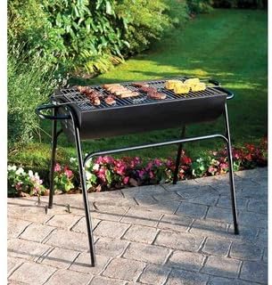Large Family Drum BBQ Barbecue Grill Portable Charcoal Garden Picnic Outdoor Camping Travel