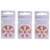 POWER ONE P10 HEARING AID BATTERY-6 PIECES(1 PACK) RS.180 (64.00% Off) - Amazon