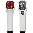 iKeener Handheld Red Light Therapy Device,(4x808nm +12 X 650nm) Cold Laser Human/Vet Therapy Device for Muscle Reliever,Knee,Shoulder,Back.Infrared Light Therapy Pain Relief Device,with Free Goggles