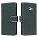 Price comparison product image Prologfer Hülle kompatibel mit Samsung Galaxy A5 2017 Grün Lederhülle Handytasche Karten Slot Cover Magnetverschluss Flip Standfunktion mit Magnet Schutzhülle für Samsung A5 2017 Handyhülle