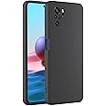 Case for Xiaomi Redmi Note 10 / Redmi Note 10s Case Cover Black Slim Fit for Soft TPU Back Cover Flexible Silicone Cover Matte Black for Xiaomi Redmi Note 10 4G / Redmi Note 10s by Emodil ®