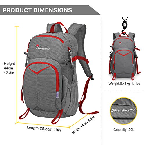 Mardingtop 20L Unisex Fahrrad Rücksack für Radsport/Camping/Wandern/Reisen, 44X25.5X14cm - 2