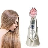 Técnicas de tres en uno: 1. Laser promover el crecimiento del pelo, acceso directo a la raíz del folículo del hait rápidamente 2. microcurrent sólido, evitar el pelo de pelusa, da más vitalidad de pelo para el pelo 3. terapia de luz: LED rojo (650nm): acelera la circulación sanguínea para el cuero cabelludo, ayuda a crecimiento del cabello