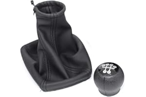 PROMO LINK Schaltknauf + Schaltsack Schaltmanschette Astra G Eko Leder 5 Gang