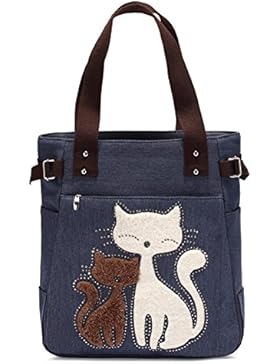 Leshiry Leichtgewichtler Leinwand Damen Tasche