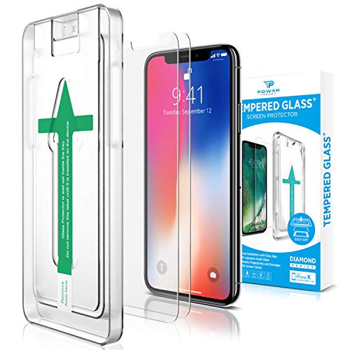 Power Theory iPhone XS MAX Schutzfolie (2 Stück) - Panzerglas Folie mit Schablone, Screen Protector Panzerglasfolie Power Theory iPhone XS MAX Schutzfolie (2 Stück) - Panzerglas Folie mit Schablone, Screen Protector Panzerglasfolie