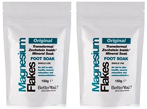 (2 Pack) - BetterYou - Magnesium Flakes Foot Soak | 150g | 2 PACK BUNDLE