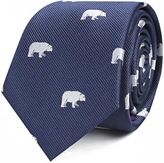 AUSCUFFLINKSAnimal Ties | Woven Neckties | Gift for Men | Work Ties for Him | Birthday Gift for Guys