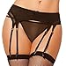 Produktbild Plzlm Frauen-reizvolle Wäsche Doppel Layered Mesh-Strumpfgürtel Thong Sex Strapsset