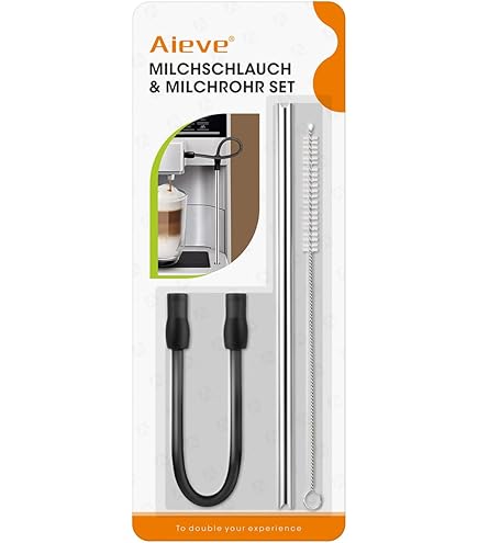 EasyPART Milchansaugrohr Für Bosch Siemens Kaffeevollautomaten | Ersatzrohr Schwarz 180 Mm