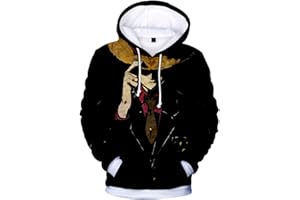 PANOZON Homme 3D imprimé Sweat à Capuche Homme Caoutchouc Animation Japonaise