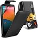 Produktbild Fone-Case LG Google Nexus 5 PREMIUM PU CREDIT CARD SLOT Black Leather Flip Case + Schwarz Retractable Touchscreen Stylus Pen + LCD-Display Schutzfolie