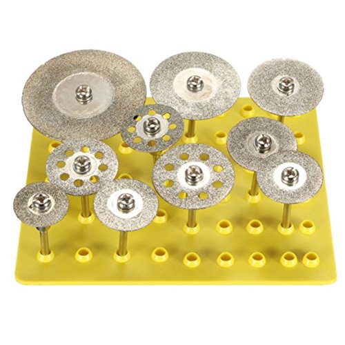 JTENG 10 PCS Kreissägeblätter dremel Diamant Lochsäge Cut Off Discs Radlager Werkzeug Set Klingen Rotary Tool Set
