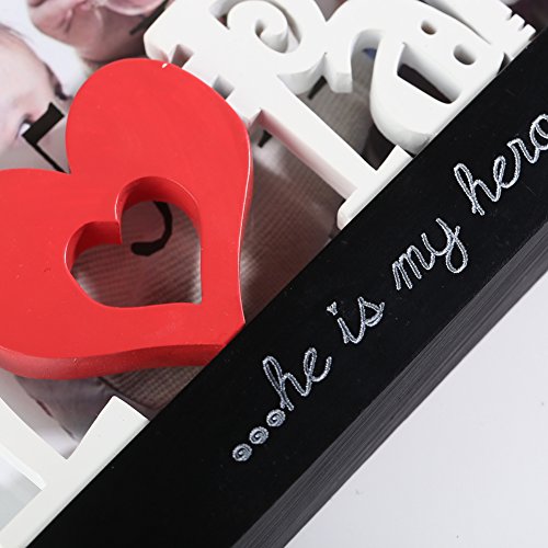 Giftgarden 13×18 Bilderrahmen mit I love Papa-Buchstabe Geschenke Ideen - 8