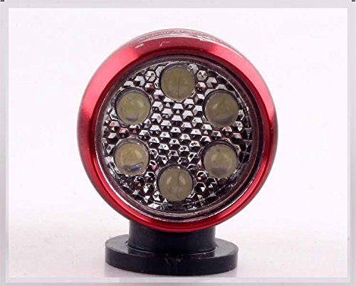 Nexify 6 LED-Fahrrad-Kopf Vorder Blitz Licht Warnlampe Sicherheit Wasserdicht + Fahrrad Kettenstrebenschutz - 2