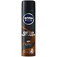 NIVEA MEN Deep Impact Energy Deodorant 150ml | With Black Carbon | 48 Hour Freshness