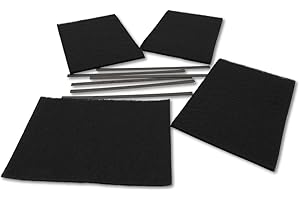 SOS Accessoire Lot de 3 filtres charbon (Kit AK204AE1) pour Hotte - 79X8361,AS0062457 DE DIETRICH, SAUTER, BRANDT, FAGOR, SANGIORGIO, MASTERCOOK, THER