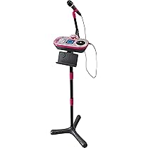 VTech Kidi Superstar LightShow Microfono Karaoke Rosa | Con Sfera Discoteca E Lettore MP3 | 6+ Anni
