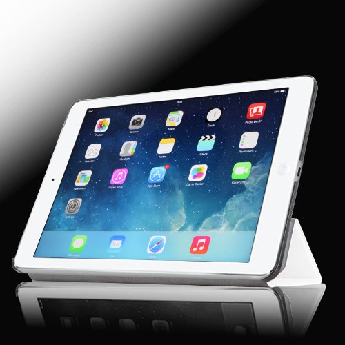 Fintie Apple iPad mini 1 / 2 / 3 Hülle – Smart Shell Case Schutzhülle Tasche Etui- Slim Lightweight Cover Auto Schlaf / Wach, Standfunktion für iPad mini 3 / 2 / 1, Weiß - 4