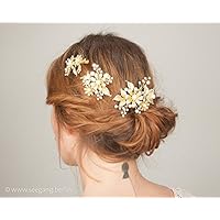 Vintage Stil Braut Gold Haarschmuck