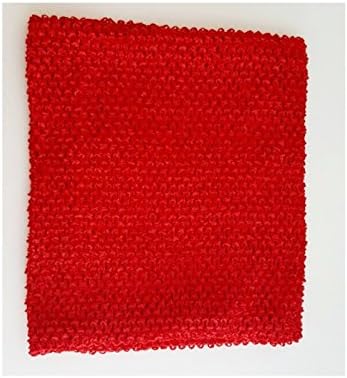 Lined Crochet Tube Top Tutu Supplies14 X 16, 10 x 12, 8 x 10 Inches Petti Skirt (10 X12, Red)