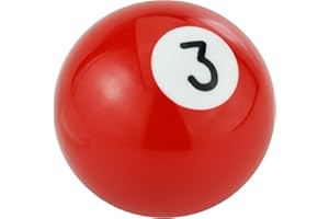 Temzzer Billiard Ball Gear Stick Shift Knob Resin Transmisson Gear Knob for Most Manual Automotive Vehicles (Red 3)