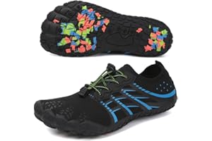 BRAVOVER Quick Dry Barefoot Aqua Shoes - Mens Womens Beach & Pool Shoes for Swim, Surf & Diving