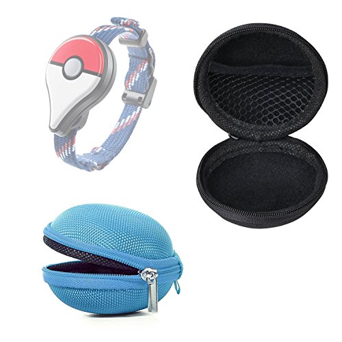 Preisvergleich Produktbild Bestdeal® Tragbare Mini Zipper Schutztasche Hülle Tasche für Pokémon GO Plus (Himmelblau)